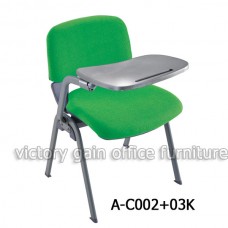 A-C002+03K 高級布絨會客椅連寫字板 